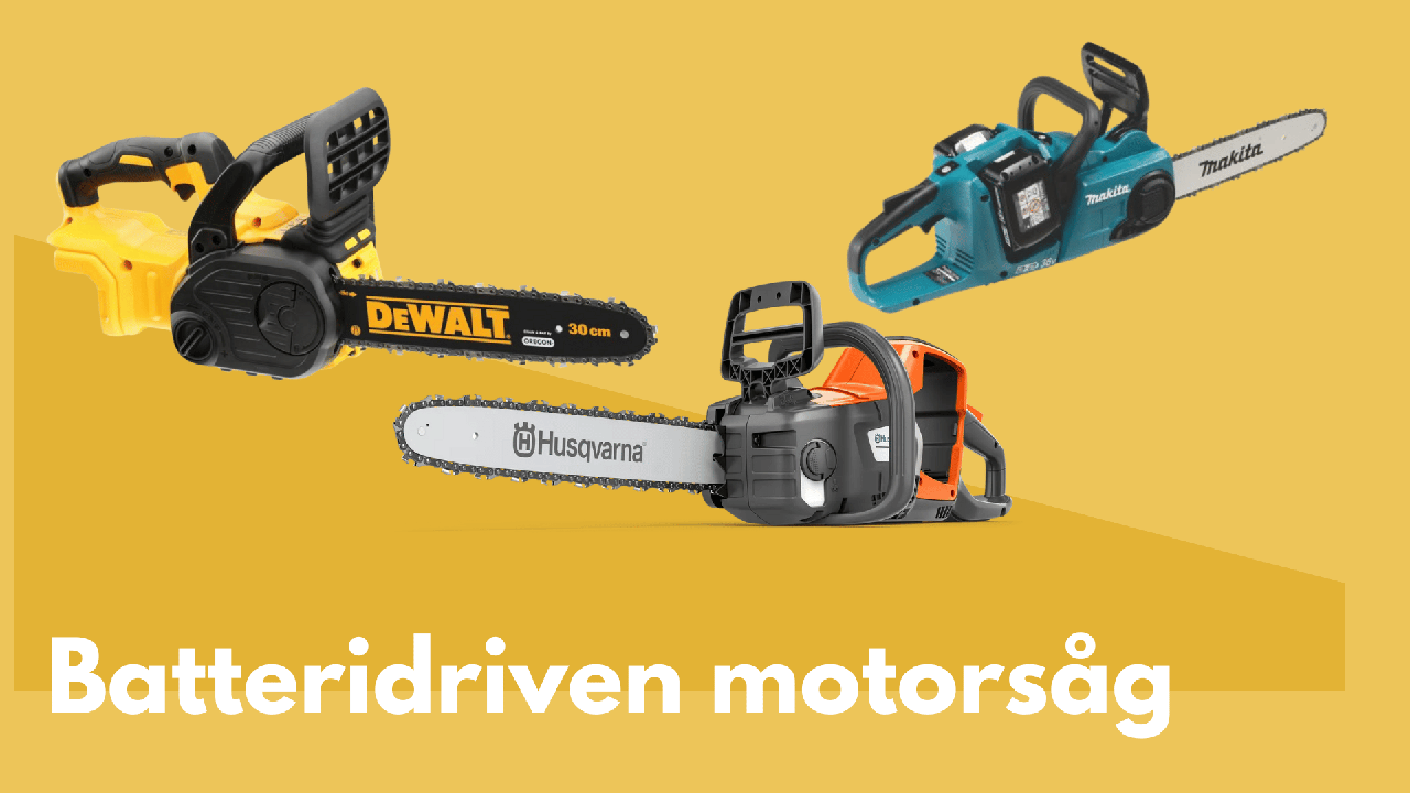 Batteridriven motorsåg