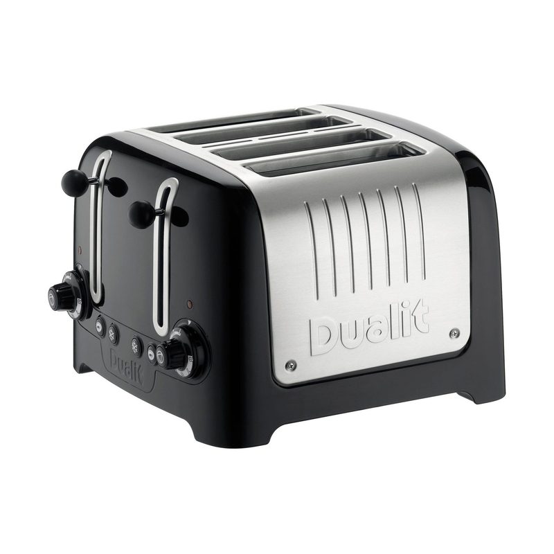 Dualit Lite Brödrost 4-skivor High Gloss Black