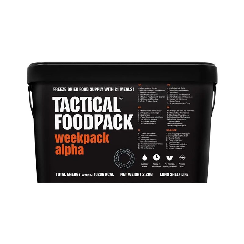 Tactical Foodpack Weekpack Alpha - Nordic Prep