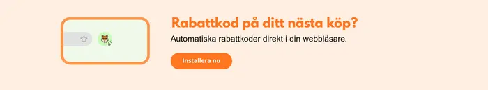 Installera Rabattr&auml;ven &ndash; gratis Chrome-till&auml;gg som automatiskt hittar rabattkoder